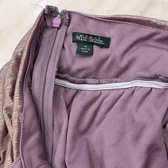 Wild Fable Shimmering Purple Backless Dress - Picture 3 of 3